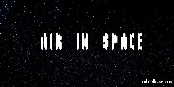 Air in Space Schriftart