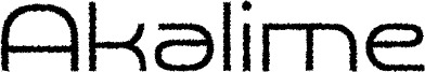 Preview of the Akalime Rough Demo Regular font