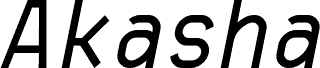 Akasha Italic