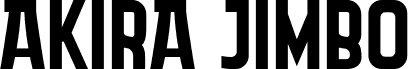 Preview of the Akira Jimbo font