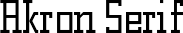 Akron Serif NBP Regular