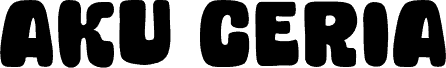 Aku Ceria font
