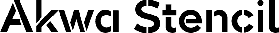 AkwaStencilDemo-Bold carattere