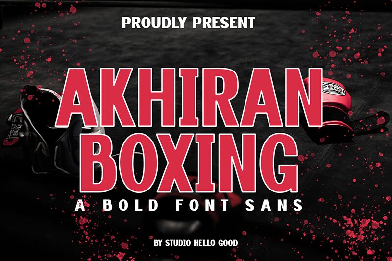 Akhiran Boxing Schriftart