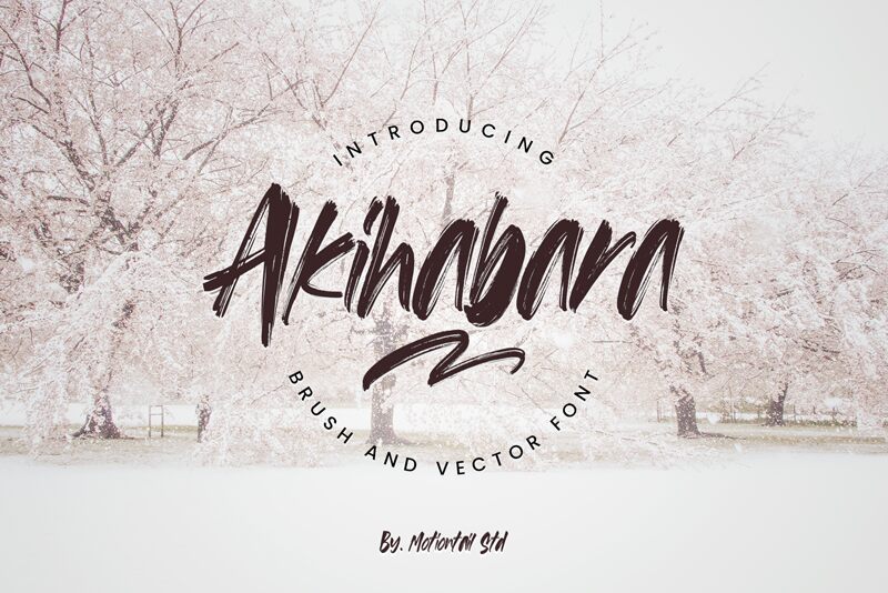 Akihabara Brush Druh písma