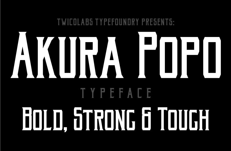 Akura Popo Schriftart