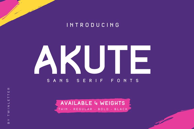 Akute Schriftart