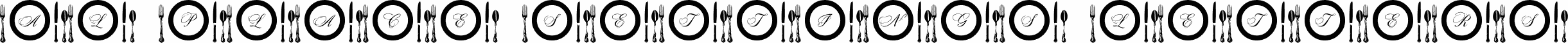 AL Place Settings Letters