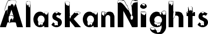 Preview of the AlaskanNights font