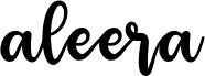 Preview of the aleera font