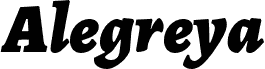 Alegreya Black Italic