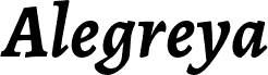 Alegreya Bold Italic