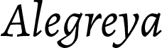 Alegreya Italic