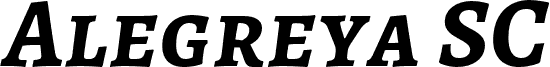 Alegreya SC Bold Italic