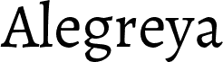 Alegreya