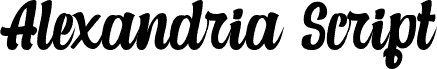 Alexandria Script-Medium