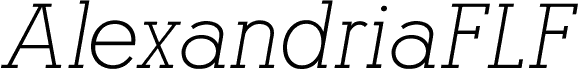 AlexandriaFLF-Italic