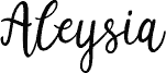 Aleysia 字体预览