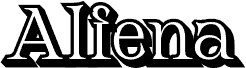 Preview of the Alfena 3D Demo rudeRight font