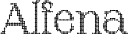 Preview of the Alfena Disco Demo Regular font