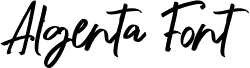 Algenta Font