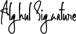 Alghul Signature