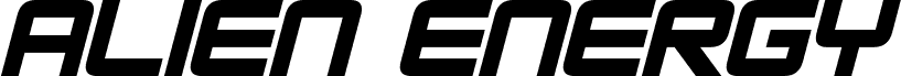 Alien Energy Italic