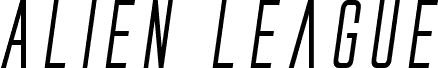 Alien League Bold Italic