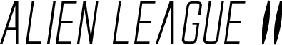 Alien League II Expanded Italic