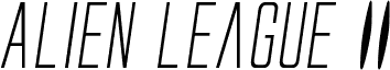 Alien League II Italic