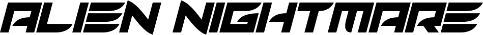 Alien Nightmare Italic