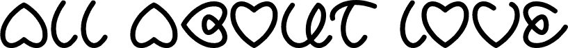 معاينة خط ALL ABOUT LOVE