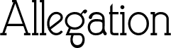 Allegation Demo Semibold