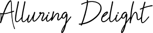 Alluring Delight Free Regular font
