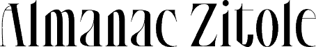 Almanac Zitole Regular fuente