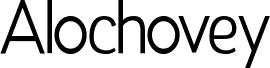Preview of the ALOCHOVEY Free Trial font