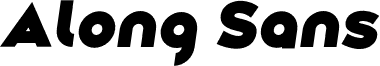 Along Sans s2 HeavyItalic