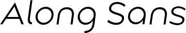 Along Sans s2 LightItalic