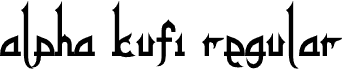 alpha kufi regular