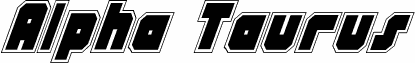 Preview of the Alpha Taurus Pro Italic font