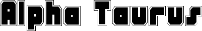 Preview of the Alpha Taurus Pro font