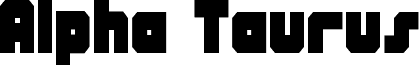Preview of the Alpha Taurus font