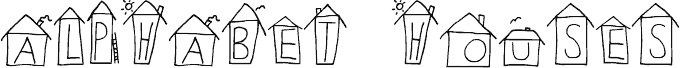 Alphabet Houses Regular