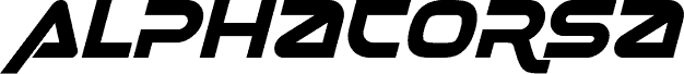 Alphacorsa Personal Use Italic carattere