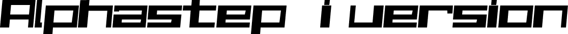 Alphastep  i version