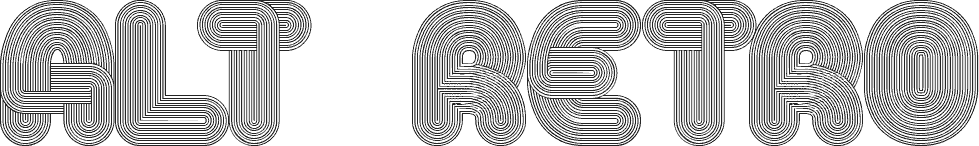 Alt Retro Regular font | Fonts2u.com