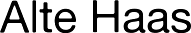 Alte Haas Grotesk