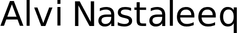 Alvi Nastaleeq