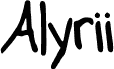 معاينة خط Alyrii