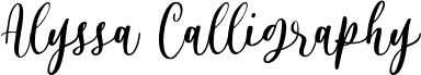 Alyssa Calligraphy Regular